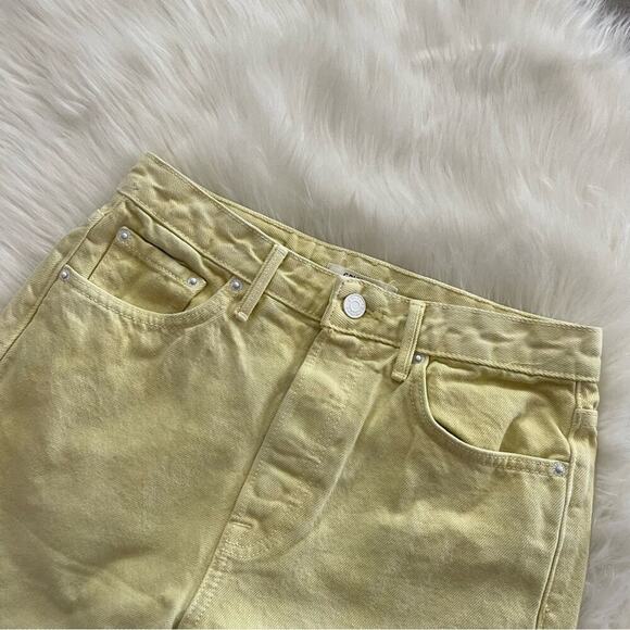 GRLFRND Mica Crop Color Block Changing Skies Fray Hem Jeans 26 - Picture 4 of 10